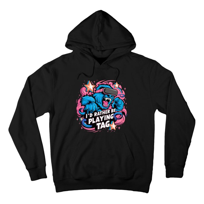 Id Rather Be Playing Tag Gorilla Hoodie