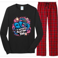 Id Rather Be Playing Tag Gorilla Long Sleeve Pajama Set