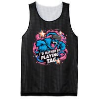 Id Rather Be Playing Tag Gorilla Mesh Reversible Basketball Jersey Tank