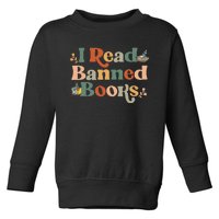 I Read Banned Books Week Librarian Freadom Reader Nerd Men Toddler Sweatshirt