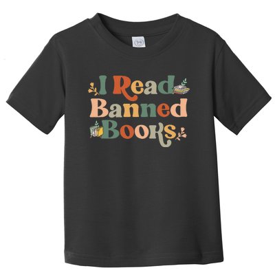 I Read Banned Books Week Librarian Freadom Reader Nerd Men Toddler T-Shirt