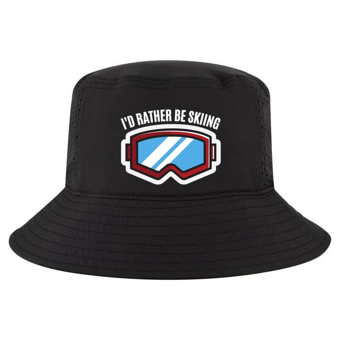 Id Rather Be Skiing Ski Goggles Gift Cool Comfort Performance Bucket Hat