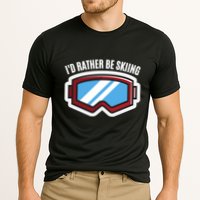 Id Rather Be Skiing Ski Goggles Gift Cooling Performance Crew T-Shirt