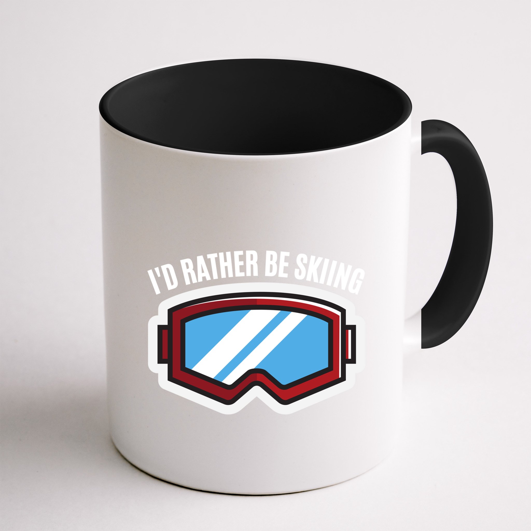 Id Rather Be Skiing Ski Goggles Gift Mug