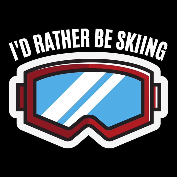 Id Rather Be Skiing Ski Goggles Gift Mug