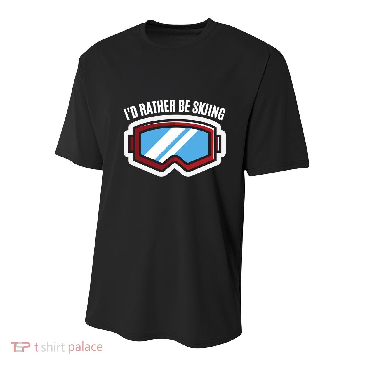 Id Rather Be Skiing Ski Goggles Gift Youth Performance Sprint T-Shirt