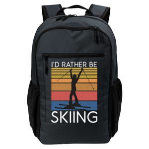 Id Rather Be Skiing Snow Winter Sport Skier Meaningful Gift Daily Commute Backpack