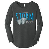 ID Rather Be Storm Chasing Tornado Chaser Women's Perfect Tri Tunic Long Sleeve Shirt