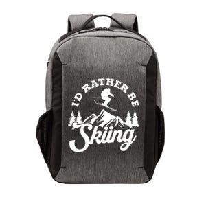 Id Rather Be Skiing Ski Skier Mountain Gift Vector Backpack