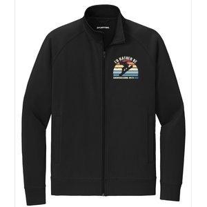 Id Rather Be Snowboarding With Dad Fathers Day Gift Cool Gift Stretch Full-Zip Cadet Jacket