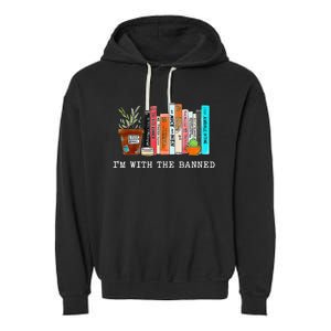 I Read Banned Books Lovers Garment-Dyed Fleece Hoodie