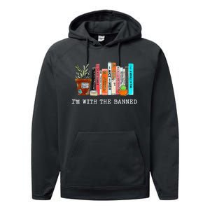 I Read Banned Books Lovers Performance Fleece Hoodie