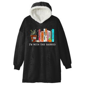 I Read Banned Books Lovers Hooded Wearable Blanket