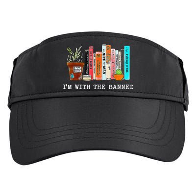 I Read Banned Books Lovers Adult Drive Performance Visor