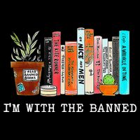 I Read Banned Books Lovers Pom Pom 12in Knit Beanie