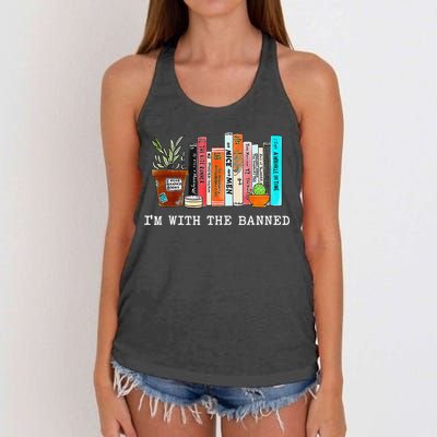 I Read Banned Books Lovers Women's Knotted Racerback Tank