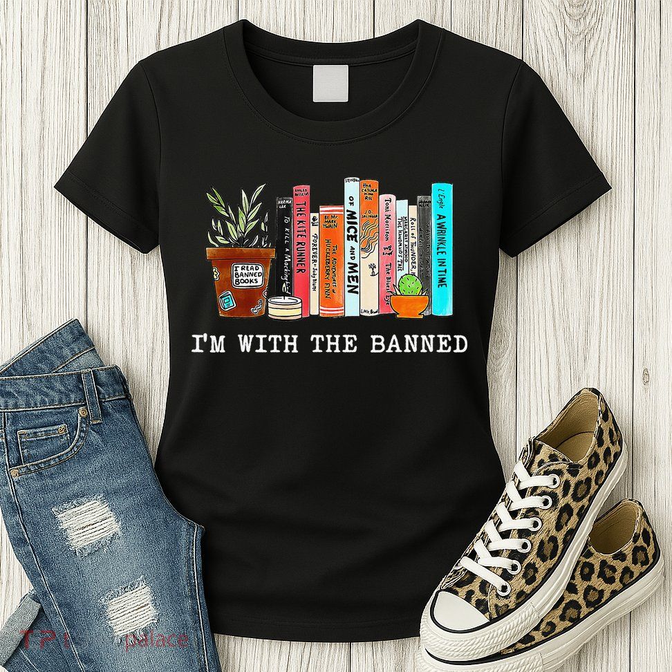 I Read Banned Books Lovers Womens T-Shirt