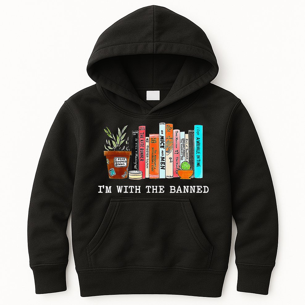 I Read Banned Books Lovers Kids Hoodie