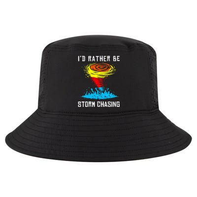 ID Rather Be Storm Chasing Tornado Hurricane Weather Chaser Cool Comfort Performance Bucket Hat