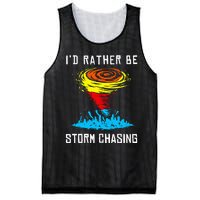 ID Rather Be Storm Chasing Tornado Hurricane Weather Chaser Mesh Reversible Basketball Jersey Tank