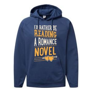 Id Rather Be Reading A Roce Novel Cute Gift Performance Fleece Hoodie