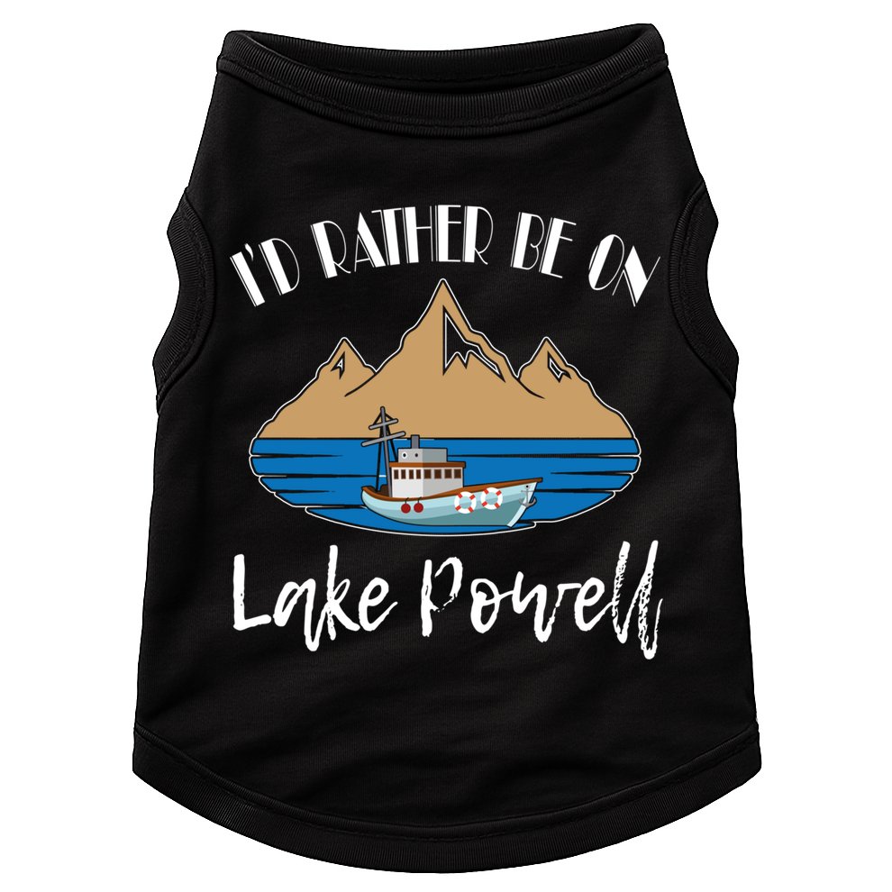 I'd Rather Be On Lake Powell Family Vacation Cute Gift Doggie Tank
