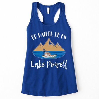 I'd Rather Be On Lake Powell Family Vacation Cute Gift Womens Tank Top