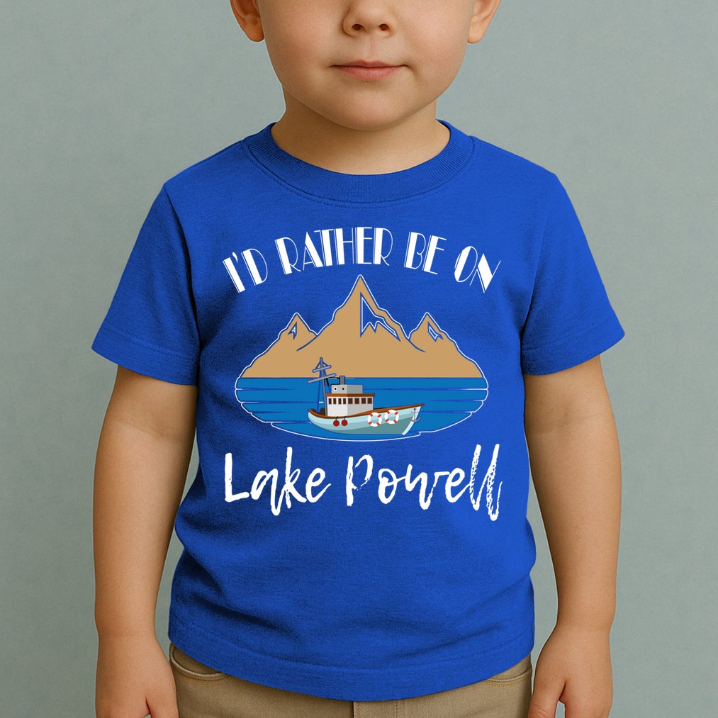 I'd Rather Be On Lake Powell Family Vacation Cute Gift Toddler T-Shirt