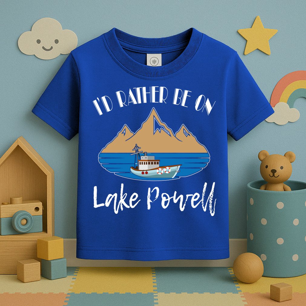 I'd Rather Be On Lake Powell Family Vacation Cute Gift Toddler T-Shirt