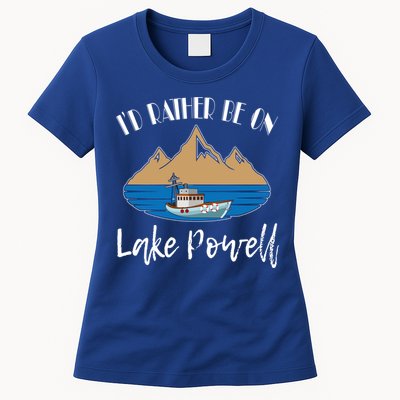 I'd Rather Be On Lake Powell Family Vacation Cute Gift Womens T-Shirt
