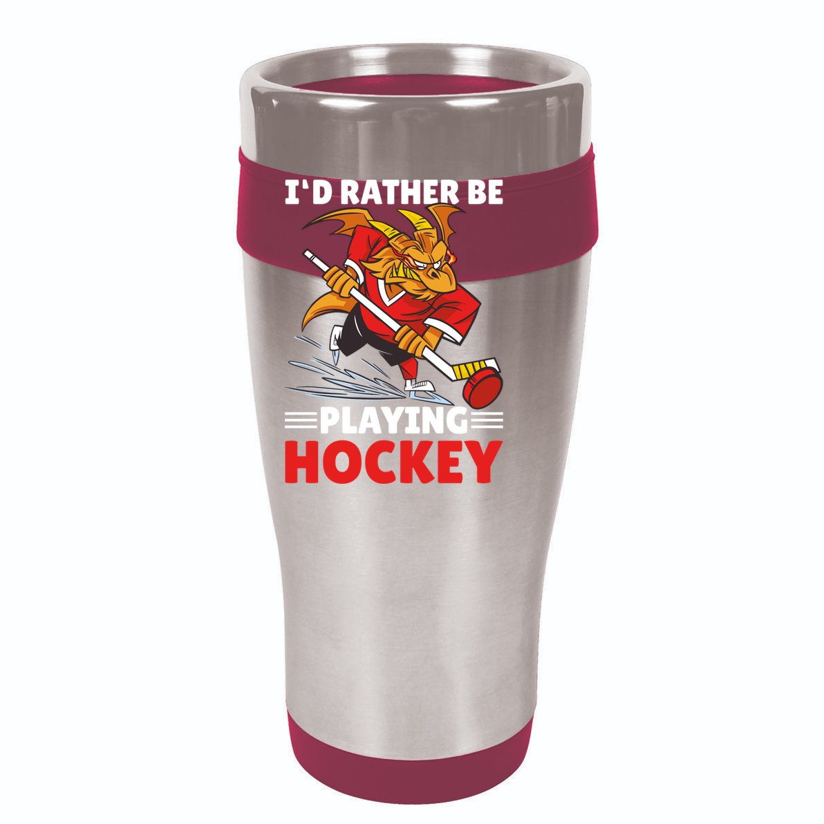 I'd Rather Be Playing Hockey With A Dragon For Hockey Great Gift Youth Performance Sprint T-Shirt