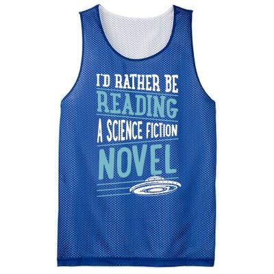 Id Rather Be Reading A Science Fiction Novel Gift Mesh Reversible Basketball Jersey Tank