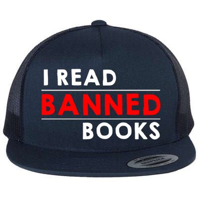 I Read Banned Books Flat Bill Trucker Hat