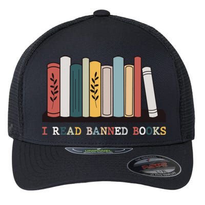 I Read Banned Books Week Librarian Reader Nerd Flexfit Unipanel Trucker Cap