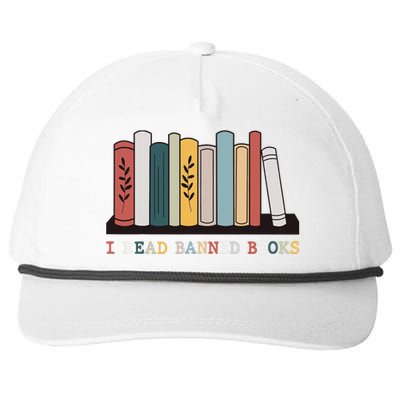 I Read Banned Books Week Librarian Reader Nerd Snapback Five-Panel Rope Hat