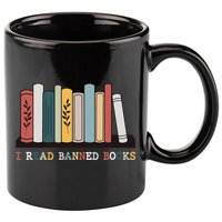 I Read Banned Books Week Librarian Reader Nerd 11oz C Handle Ceramic Mug