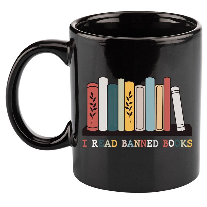 I Read Banned Books Week Librarian Reader Nerd 11oz C Handle Ceramic Mug