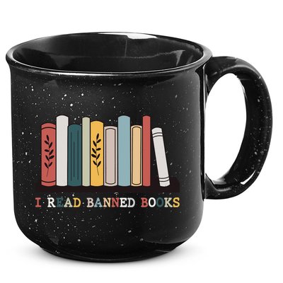 I Read Banned Books Week Librarian Reader Nerd 15oz Campfire Ceramic Mug
