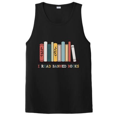 I Read Banned Books Week Librarian Reader Nerd PosiCharge Competitor Tank