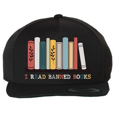 I Read Banned Books Week Librarian Reader Nerd Wool Snapback Cap