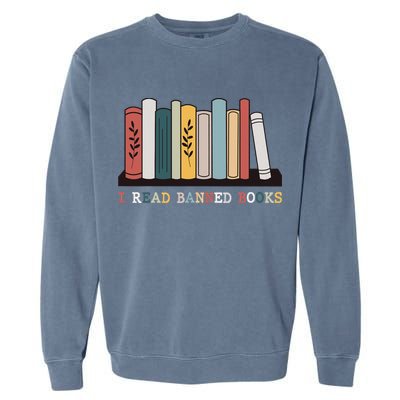 I Read Banned Books Week Librarian Reader Nerd Garment-Dyed Sweatshirt
