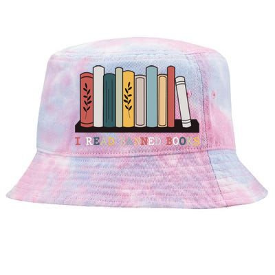 I Read Banned Books Week Librarian Reader Nerd Tie-Dyed Bucket Hat