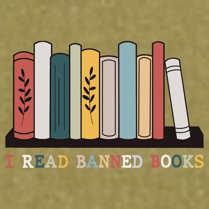 I Read Banned Books Week Librarian Reader Nerd Garment-Dyed Women's Muscle Tee
