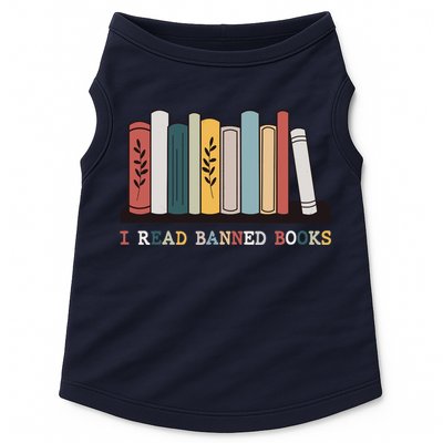 I Read Banned Books Week Librarian Reader Nerd Doggie Tank