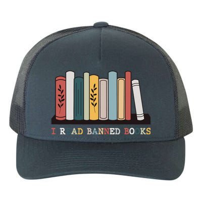 I Read Banned Books Week Librarian Reader Nerd Yupoong Adult 5-Panel Trucker Hat