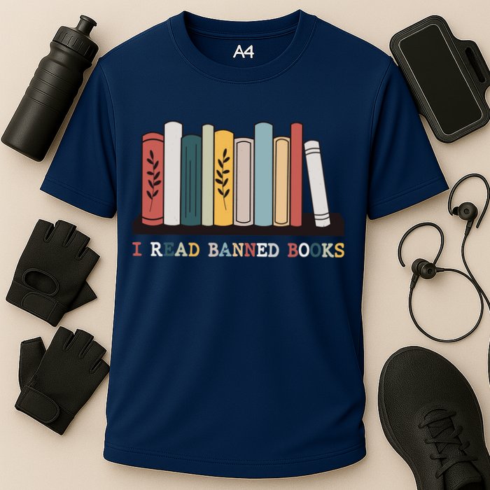 I Read Banned Books Week Librarian Reader Nerd Performance Shirt