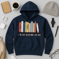 I Read Banned Books Week Librarian Reader Nerd Hoodie