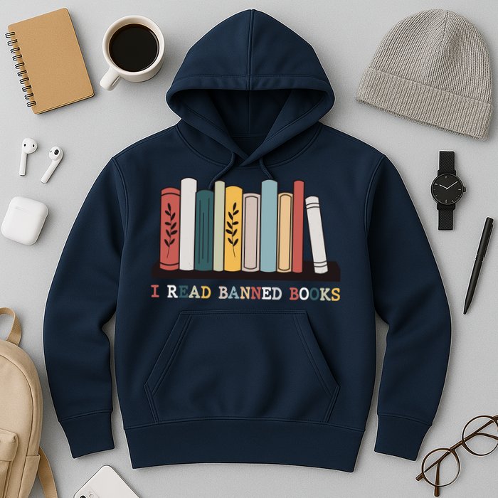 I Read Banned Books Week Librarian Reader Nerd Hoodie