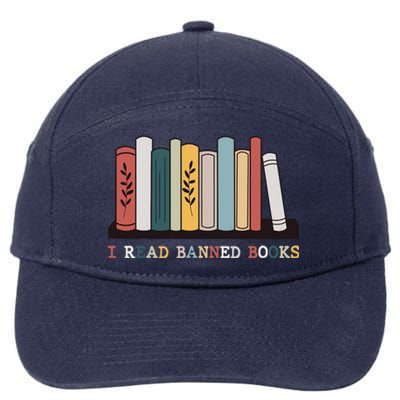 I Read Banned Books Week Librarian Reader Nerd 7-Panel Snapback Hat