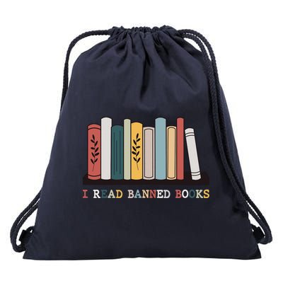 I Read Banned Books Week Librarian Reader Nerd Drawstring Bag